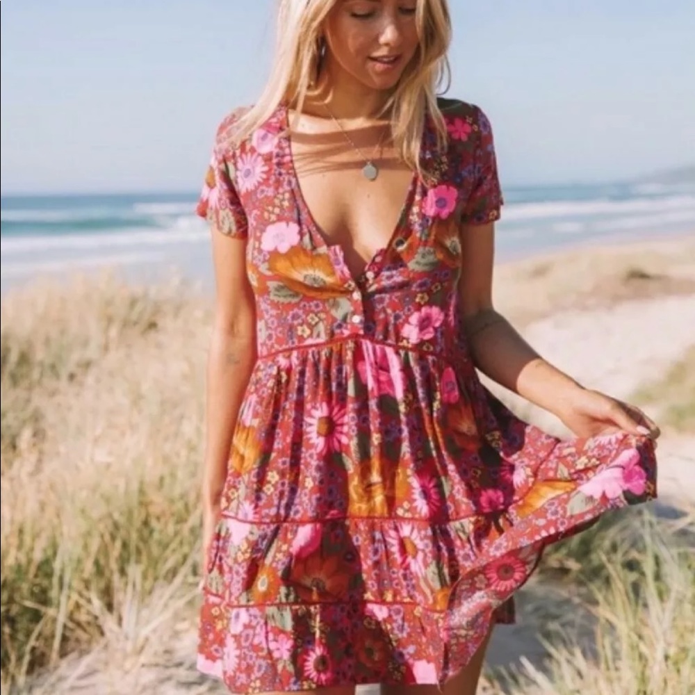 Spell Bravehearts Desert Daisy Babydoll Dress